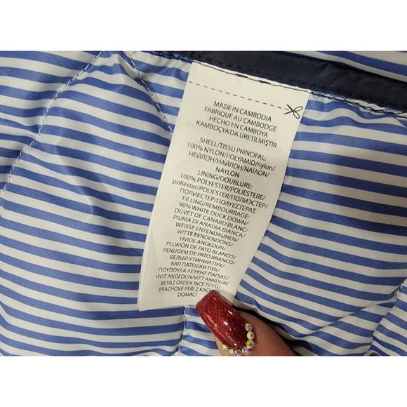 Polo Ralph RL Lauren Packable Full Zip Down Puffer Vest Men's 1XB Blue Pockets - Picture 9 of 12